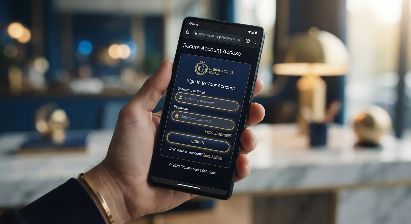 Smartphone with BetXchange online app login interface